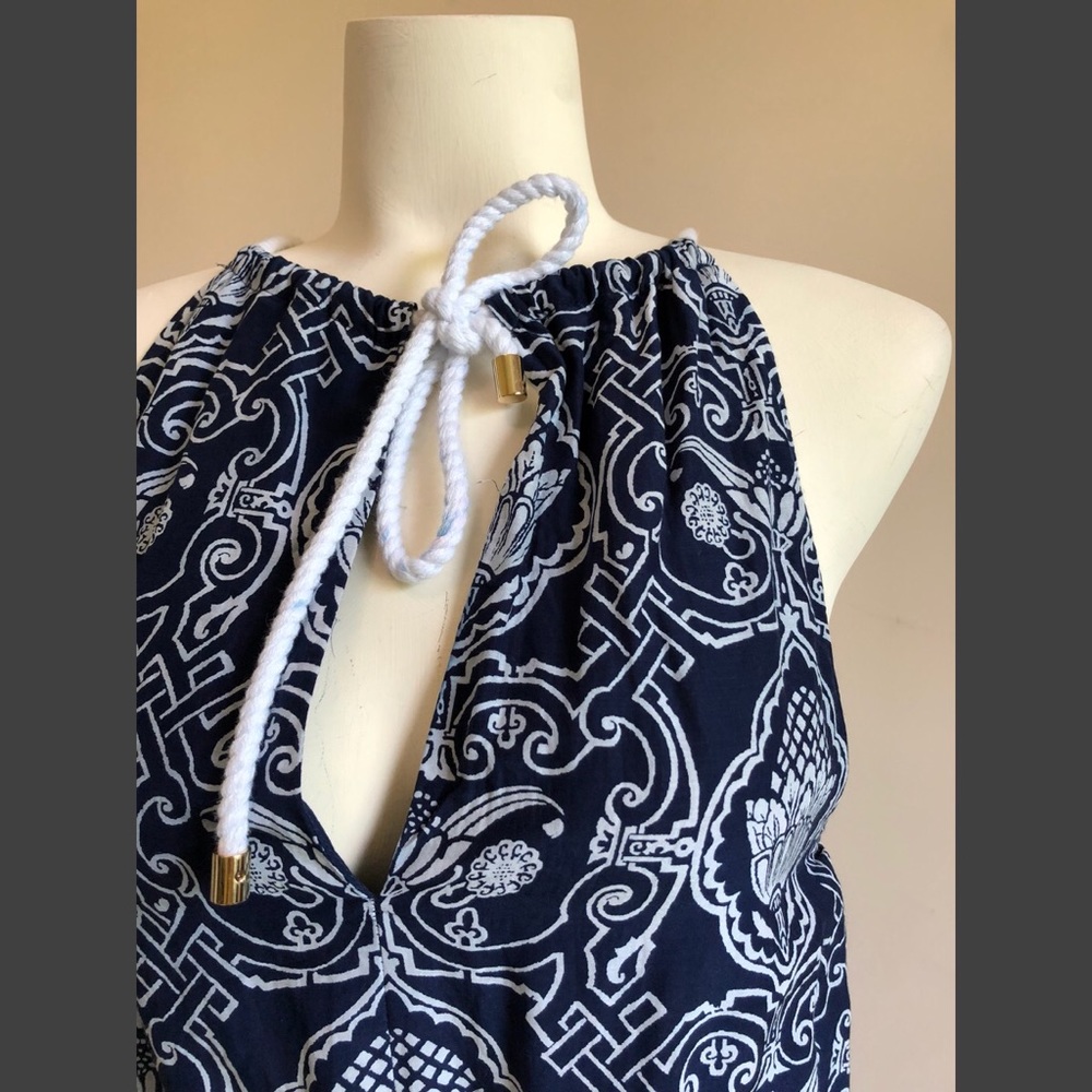 C Wonder Pineapple Scroll Border Print Maxi Dress - image 5